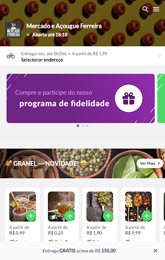 Android application Mercado e Açougue Ferreira screenshort