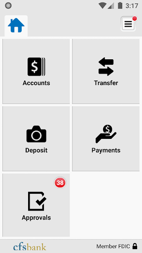 cfsbank – Business Mobile Screen 3