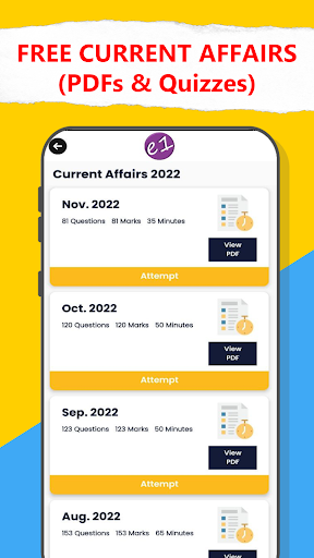Android application e1 coaching center (SSC exams) screenshort