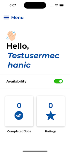 Android application Runmater - ServiceProvider screenshort