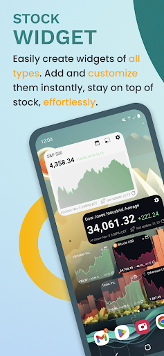 Android application Stock Widget screenshort
