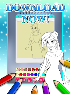 Ice Princess Coloring Pagesのおすすめ画像3