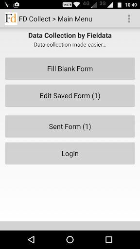 Android application Fieldata Collect screenshort