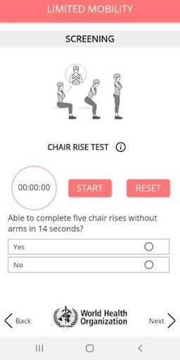 WHO ICOPE Handbook App Screen 3