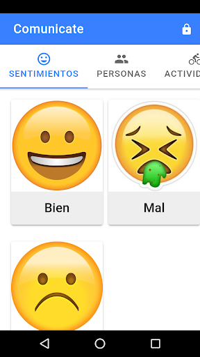 Android application Comunicate screenshort