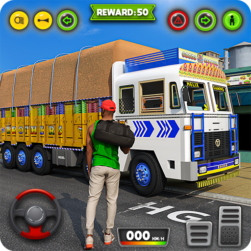 Indian Larry Truck Driving 3D logo