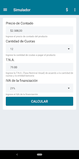 Simulador de Cuotas Argentina