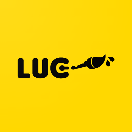 Luckey brush logo