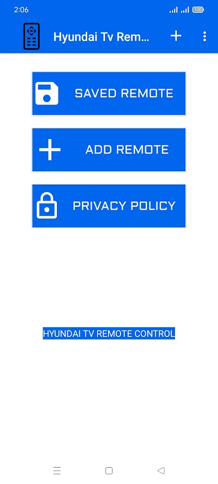 Hyundai Tv Remote Control Screen 2