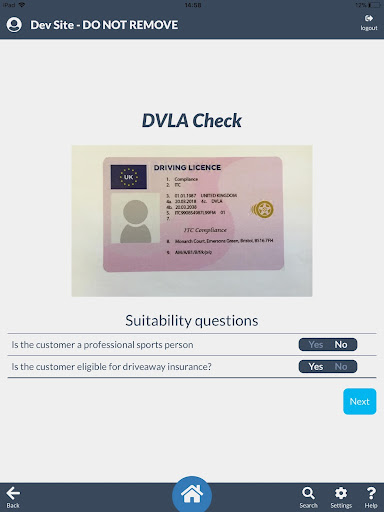Apex Driving Licence Scanner Screen 3