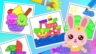Game screenshot Kids Coloring Book Learn Draw apk download