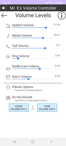 Android application Mr. E's Volume Controller screenshort