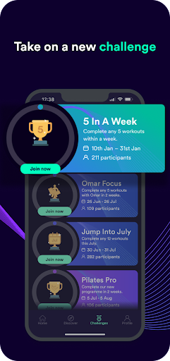 WithU: Workout & Fitness App Screen 3