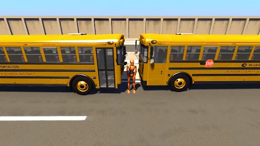 High Ramps Crash Bus Driving