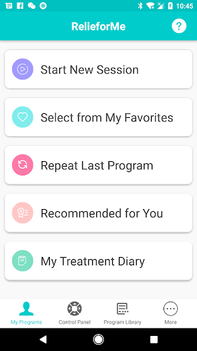 Android application RelieforMe screenshort