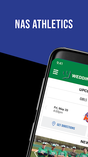 Android application NAS Athletics screenshort