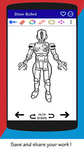 How to Draw Robot Screen 3