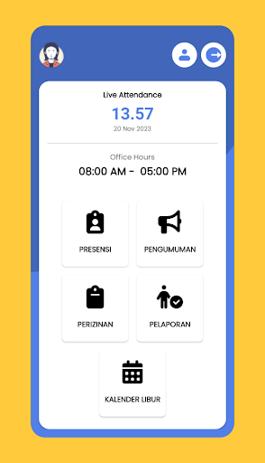 Android application e-Presensi Guru Pesawaran screenshort