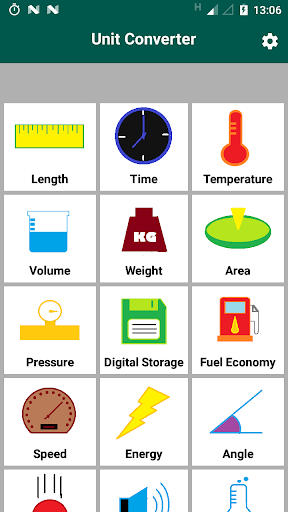 Android application Unit Converter screenshort