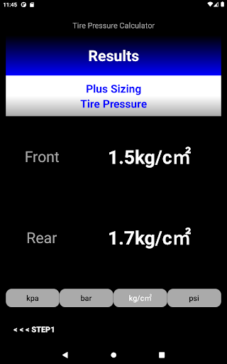 Plus Sizing Tire Pressure CALC