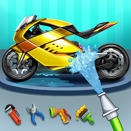 Imagem do ícone Power Washing Garage Bike Game