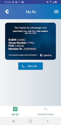 Android application CRx Advantage Savings screenshort