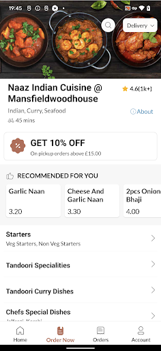 Naaz Indian Cuisine Screen 3