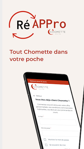 Android application réAPPro by Chomette screenshort