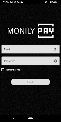 Android application MonilyPay screenshort