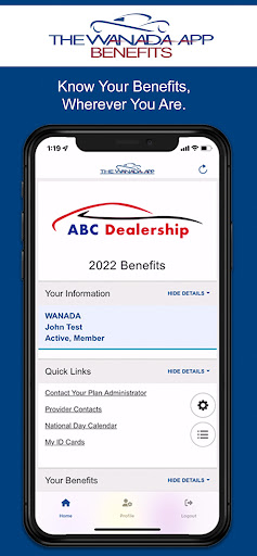 Android application WANADA screenshort