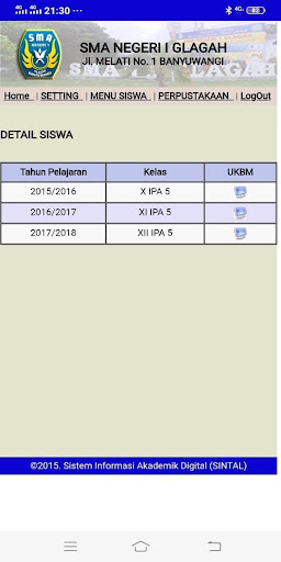 SMAN 1 Glagah Sintal Screen 3