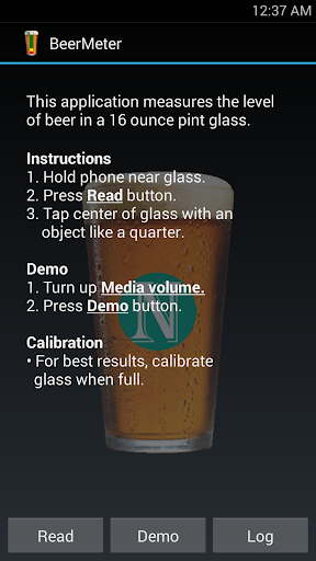 BeerMeter Screen 2
