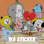 Cover Image of Download BT21 WASticker  APK