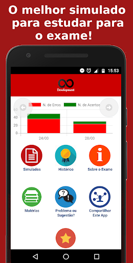 Android application Simulado Suficiência Contábil screenshort