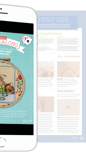 Screenshot of CrossStitcher Magazine