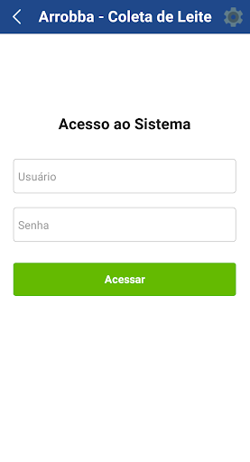 Android application Arrobba - Coleta de Leite screenshort