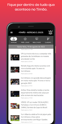 Android application + Timão screenshort