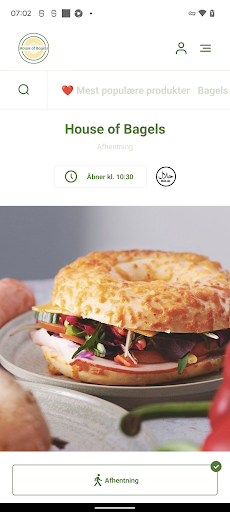 Android application House of Bagels screenshort