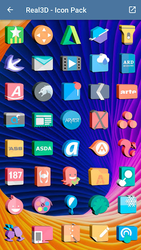 Real3D - Icon Pack - Personalization - apps
