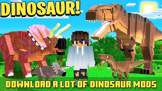 Jurassic Craft Mod – Dinosaur Addon 1