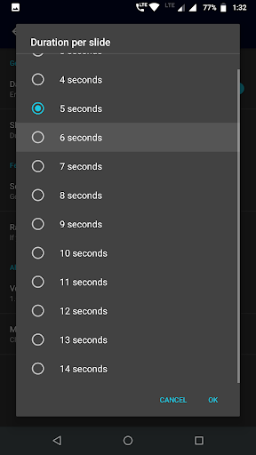 Photo slideshow with music Screen 2
