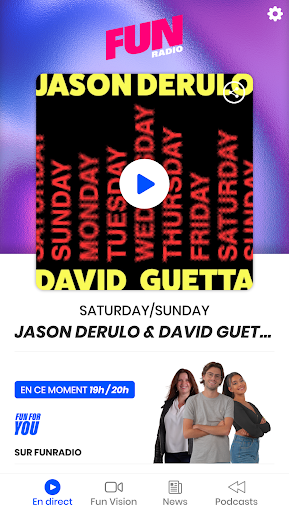 Android application Fun Radio BE screenshort
