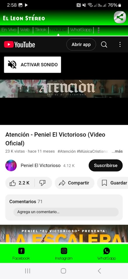 #5. El Leon Stéreo (Android) 由: Nueva Vida Emisora