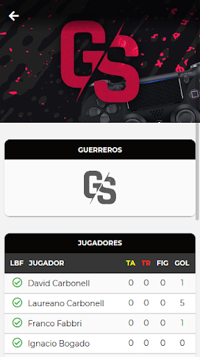 Geeke Sports Screen 2