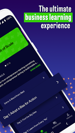 Screenshot of Masters of Scale - Courses