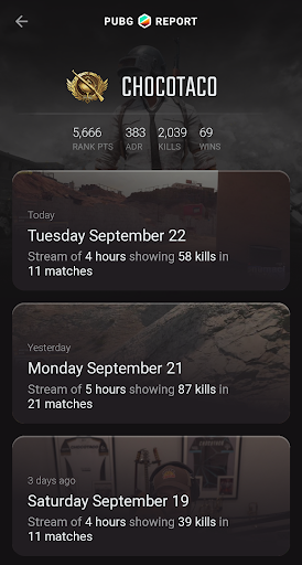 PUBG Report screenshot 4