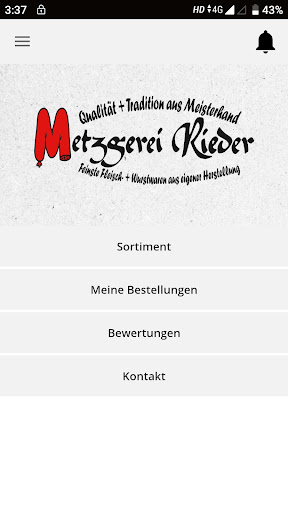 Metzgerei Rieder Screen 2