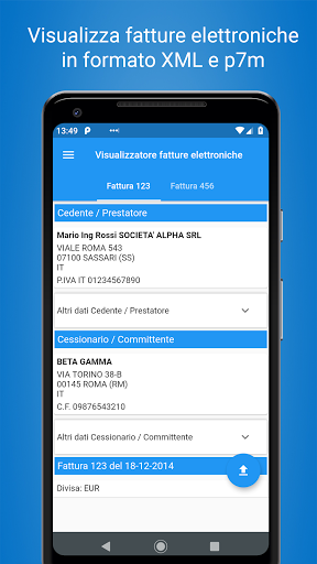Visualizza fattura elettronica Screenshot 1 - AppWisp.com