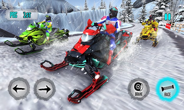 #1. Snowmobile Trail Winter Sports (Android) By: Super Action Studio