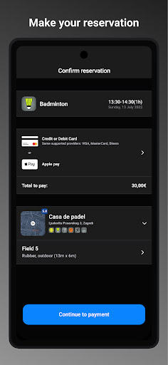 Sport router Screen 2